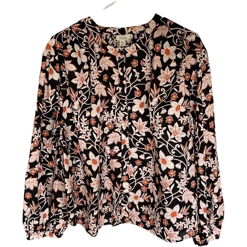 ANA FALL COLORS BLOUSE SIZE XXL